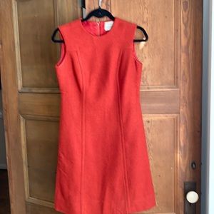 Vintage Rust colored wool Dress by Yankee Pedler Ltd. Sz 8.